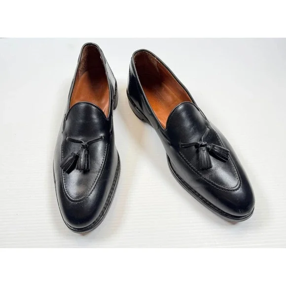 Polo Ralph Lauren Booth Calfskin Loafers Mens 12 D EUC Slip on Tassled Dress
